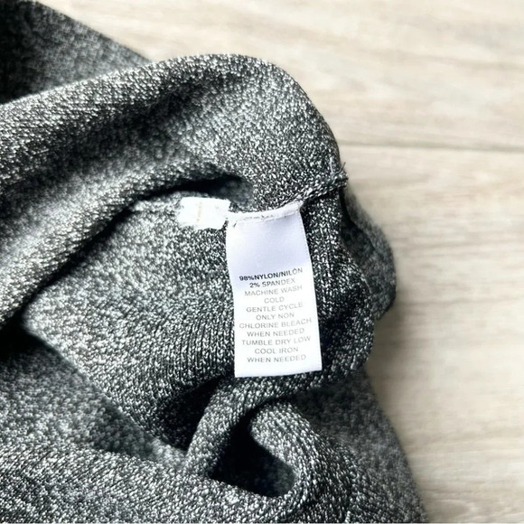 Loft Grey  Nylon Blend A Line Knitted Skirt - Picture 7 of 9